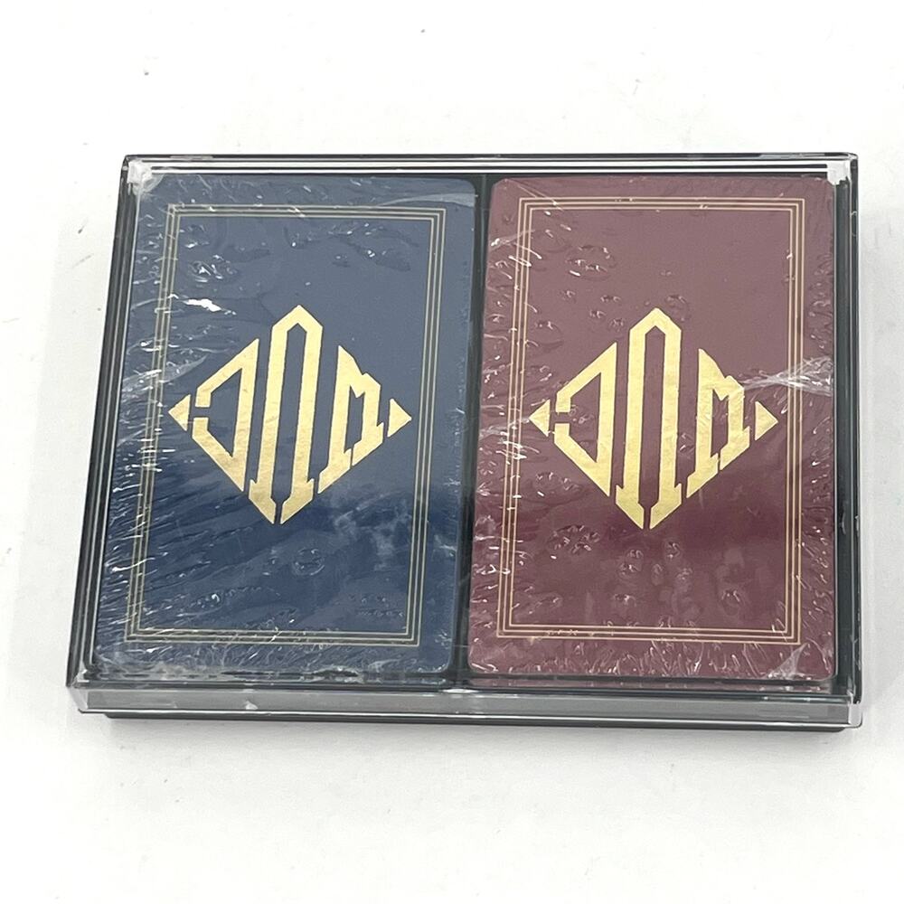 Vintage Hoyle Playing Cards Deck Plastic Coated Made USA Pallas Ace Sealed